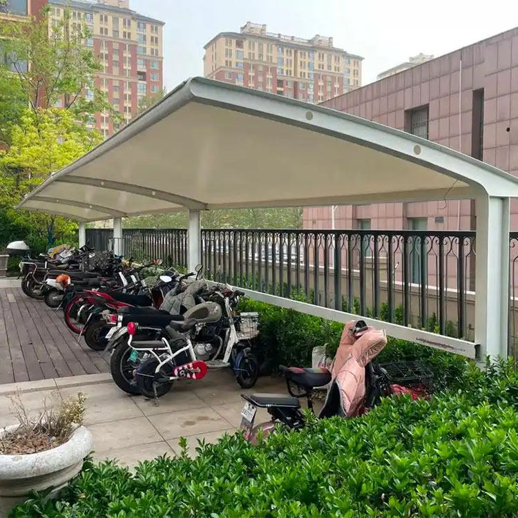 罗山县膜结构电动车棚